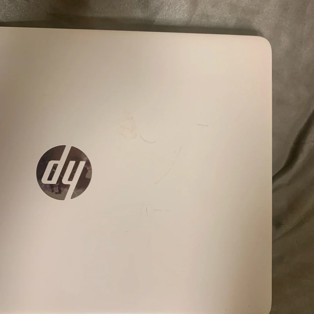 White HP Laptop